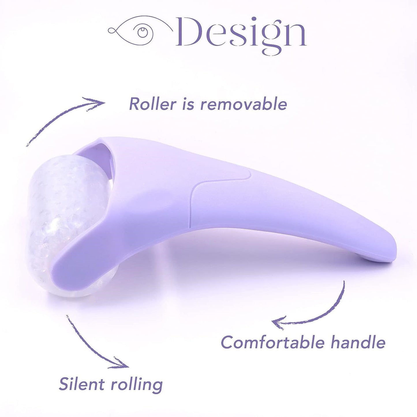 Ice Roller Face Massager – Cooling Facial Roller for Puffiness & Glowing Skin