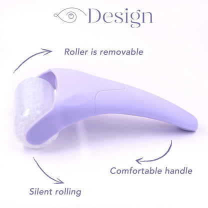 Ice Roller Face Massager – Cooling Facial Roller for Puffiness & Glowing Skin