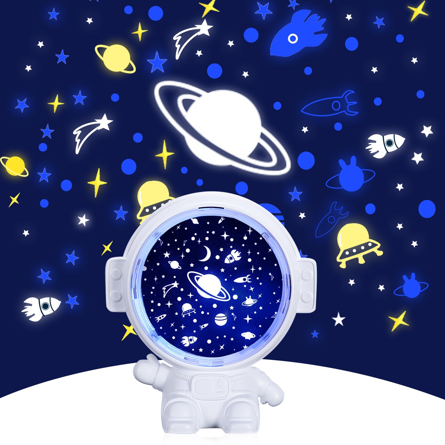 Astronaut Galaxy Star Projector Lamp – Starry Sky Night Light for Kids & Home Decor