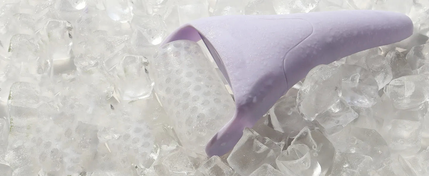 Ice Roller Face Massager – Cooling Facial Roller for Puffiness & Glowing Skin