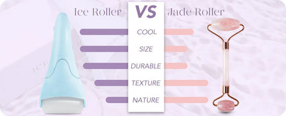 Ice Roller Face Massager – Cooling Facial Roller for Puffiness & Glowing Skin
