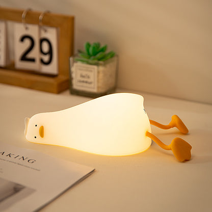 Cute LED Night Light – Touch Sensor Silicone Rabbit Lamp for Kids, Bedside & Christmas Gifts