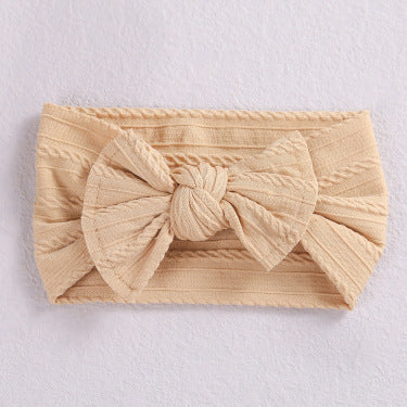 Baby Bow Headband – Soft Elastic Nylon Hair Accessory