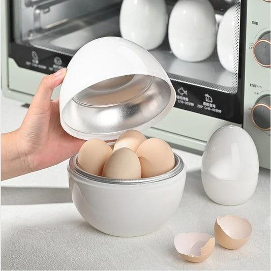 Microwave Egg Boiler – Quick 4-Egg Steamer for Soft & Hard Boiled Eggs