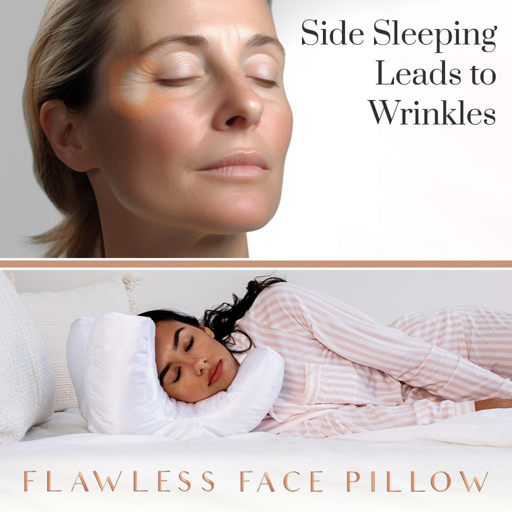 Flawless Face Pillow – Anti-Wrinkle Beauty Pillow for Side Sleepers