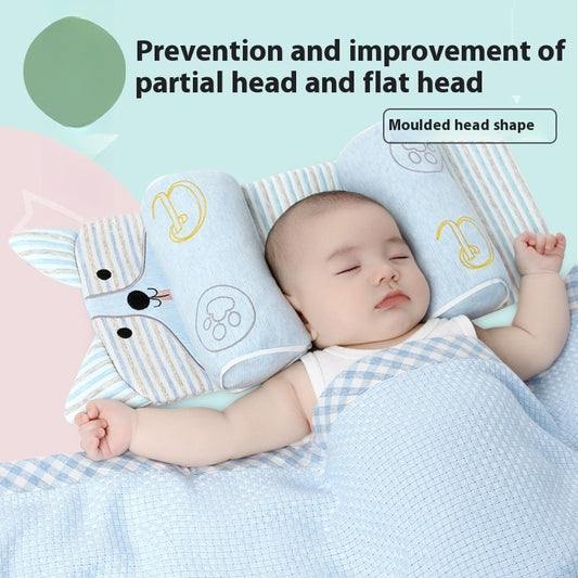 Newborn Baby Head Shaping Pillow – Natural Buckwheat Filling, Breathable & Supportive