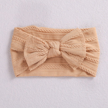 Baby Bow Headband – Soft Elastic Nylon Hair Accessory