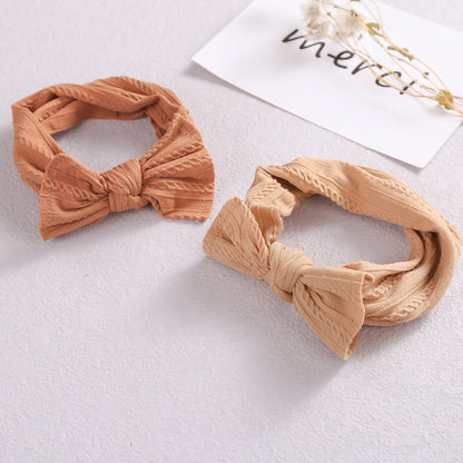 Baby Bow Headband – Soft Elastic Nylon Hair Accessory