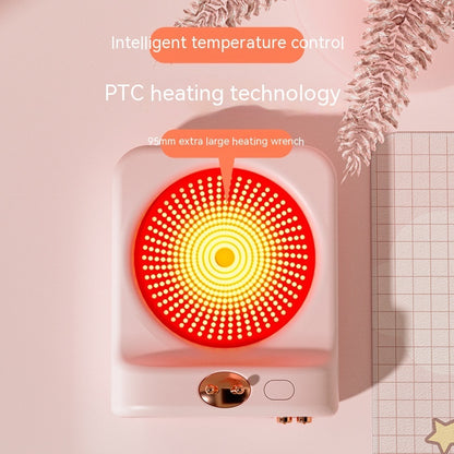 Cartoon Cup Warmer with Night Light – Constant Temperature Coaster for Home & Office