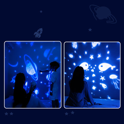 Astronaut Galaxy Star Projector Lamp – Starry Sky Night Light for Kids & Home Decor
