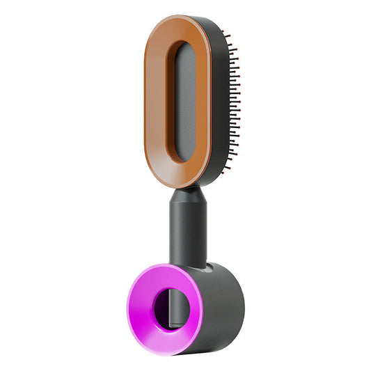 Self-Cleaning Hair Brush for Women – One-Click Hair Removal, Scalp Massage & Anti-Static Comb